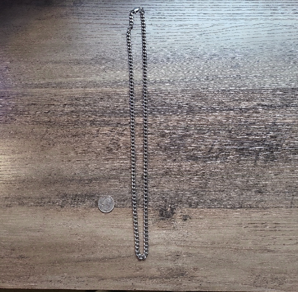 Silver Stainless Steel Chain 30 Inches Long